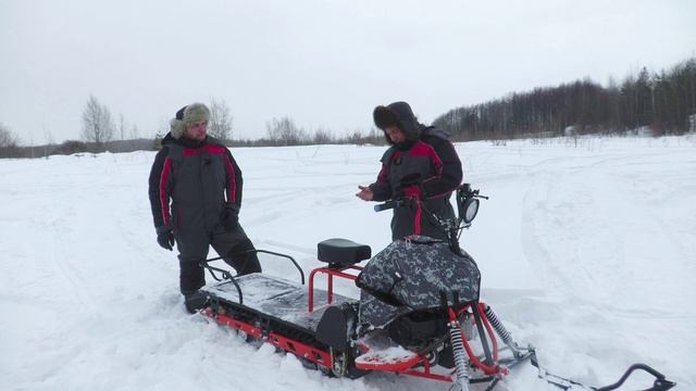 Мотобуксировщик СИГМА-4 (Ижтехмаш) на длинной гусенице 500х2828 мм. Покатушки, обзор.