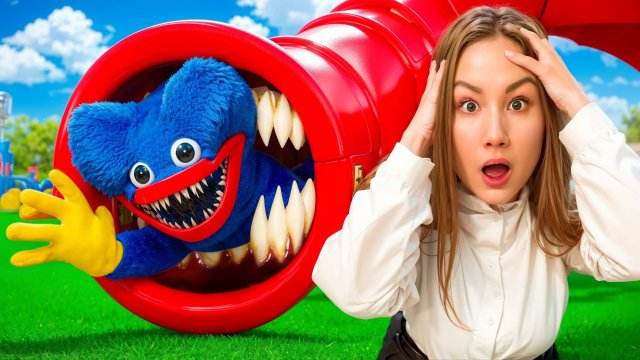 Горка Пожиратель VS Хаги Ваги из Поппи Плейтайм 4 !