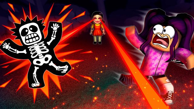 История Куклы из Игры в Кальмара, 2 серия (страшная история в Роблокс)