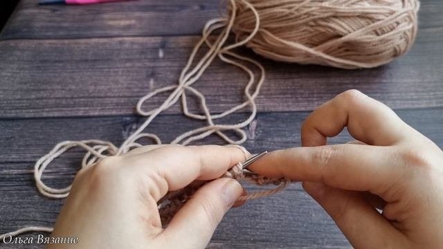 Красивейшая резинка спицами ❤❤❤ вязание по кругу