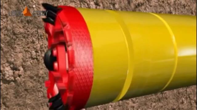 Микротоннелирование: устройство проходческого щита, бурение в городских условиях (анимация)