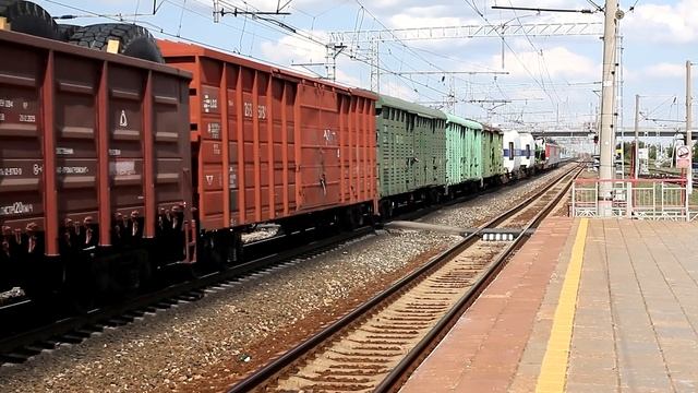 Грузовые и пассажирские поезда в Самаре. Разнообразие локомотивов. Август 2021 года. Часть 2.