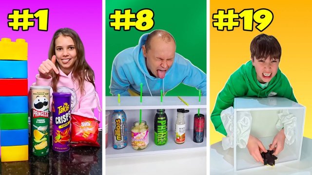 20 ЧЕЛЕНДЖЕЙ за 20 МИНУТ