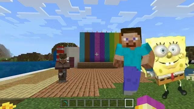 Crazy alien dances to epic music. SpongeBob, Mad Squirrel, Minecraft Steve, and Hagi Wagi