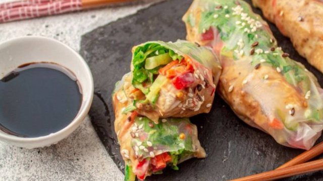 🥢Спринг роллы с курицей –Легкая и Полезная Закуска! Быстрый ПП