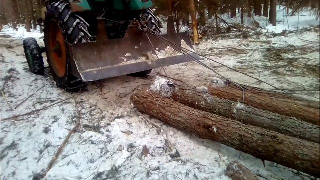 работа в лесу на юмз 4х4