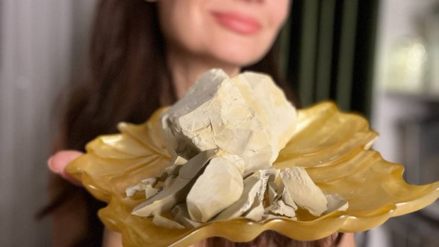 ASMR crunch of chalk&clay_Уральская желтая, Кембрийская, мел Халва