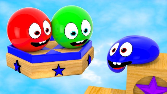 Учим цвета, для самых маленьких деток, цветные шарики
