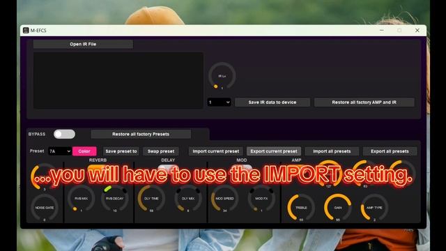 M-VAVE TANK-G Importing Exporting Presets Tutorial