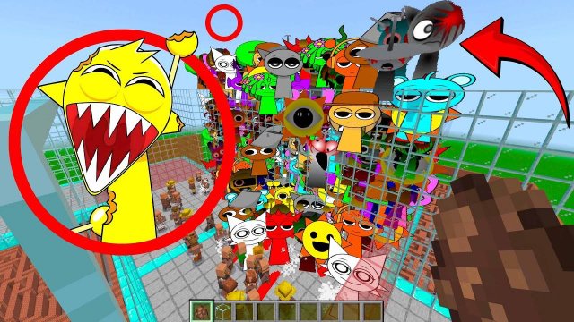 Спрунки против Хоррор Спрунки | Minecraft | Incredibox Sprunki