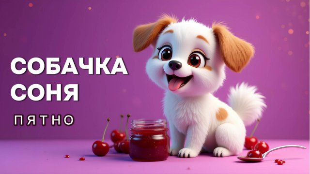Умная собачка Соня. Пятно. Мультфильм для детей 🐶🍒