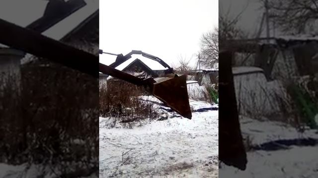 Кун на заднюю навеску трактора в работе!!!