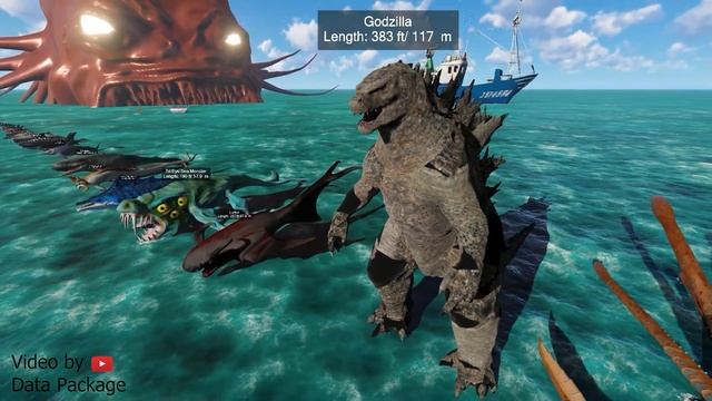 "Ultimate Battle Sea Monster Size Comparison s 3D || Bloop vs. El Gran Maja: Who's the Biggest?"