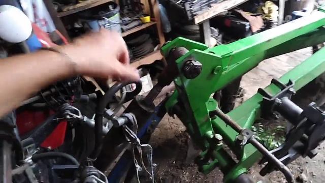 Міні-трактор Шифень 244 - плуг Бомет 2-25. Настройка плуга до міні-трактора