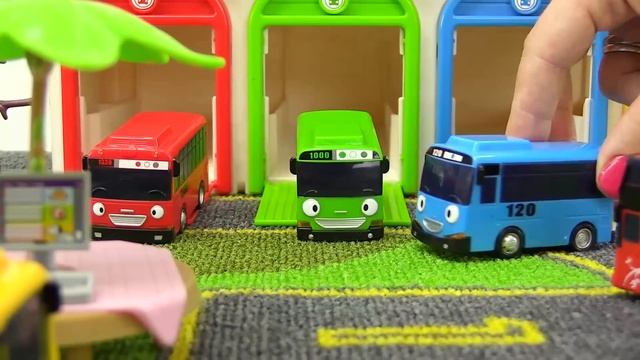 Видео про машинки: Автобус Тайо! Тест. Игрушки для детей