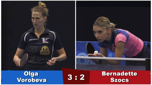 Olga Vorobeva vs Bernadette Szocs 4 мар. 2025 г. Настольный теннис