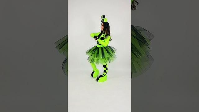 Анимационный костюм Майнкрафт "Крипет девочка"