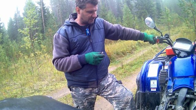 Осень, охота на глухаря.