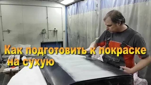 Как подготовить к покраске на сухую  Абразивы Kovax