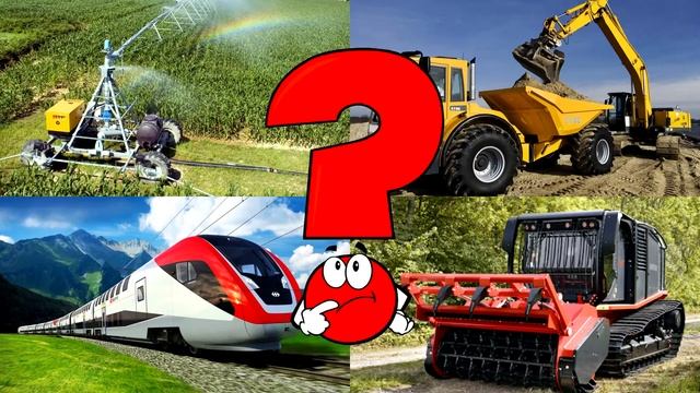 Сельскохозяйственная  техника для детей. Развивающее видео  про сельхозтехнику для малышей .