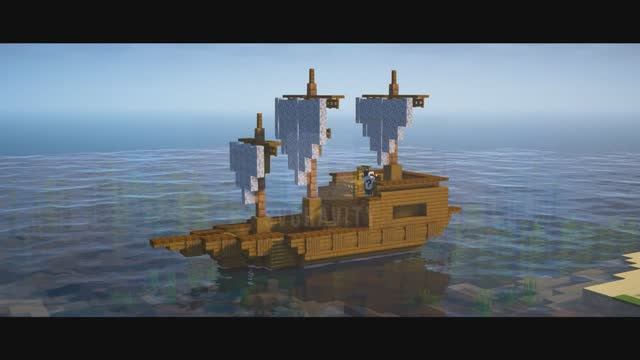 Строим средневековый корабль в Майнкрафт! Minecraft!