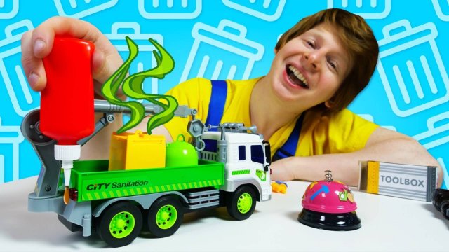 У Мусоровоза сломался кран! Ремонт машинки и игры для мальчиков. Новое видео шоу онлайн