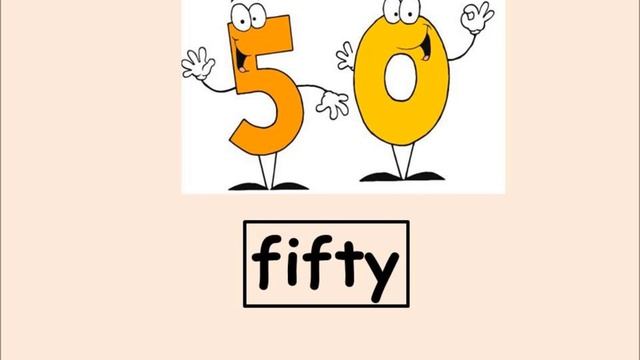 число от одного до 100 на английском учить можно!