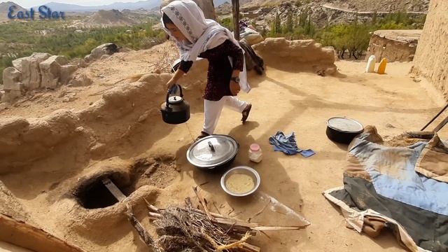 village life afghanistan| Cooking local food Rice with milk| Daily life in Afghanistan