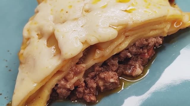 Ленивая лазанья на сковороде. Очень вкусно!