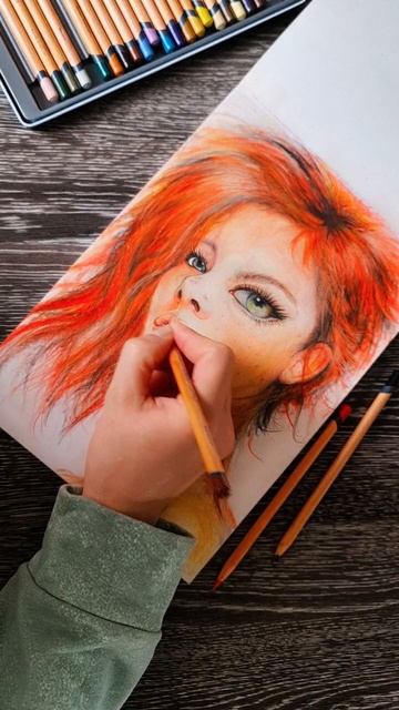 Рисунок цветными карандашами