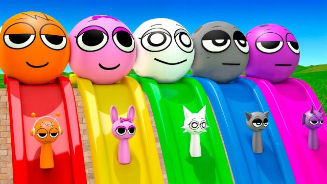 Sprinki|СПРУНКИ или СПРУНКЕ на атракционах - супер игра