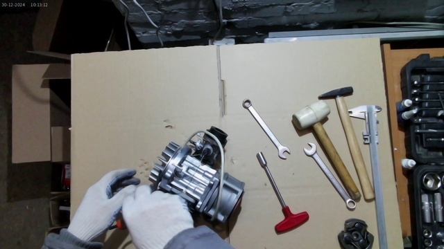 Установка электростартера детского квадроцикла, мотоцикла 49 куб 2Т