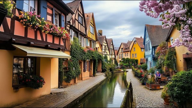 Кольмар, Франция. Прогулка по настоящему сказочному городу в дождливый день | #шариклайф