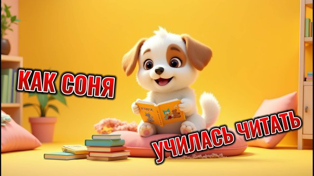 Собачка Соня. Как Соня училась читать. 🐶✨ Мультфильм для детей🤩