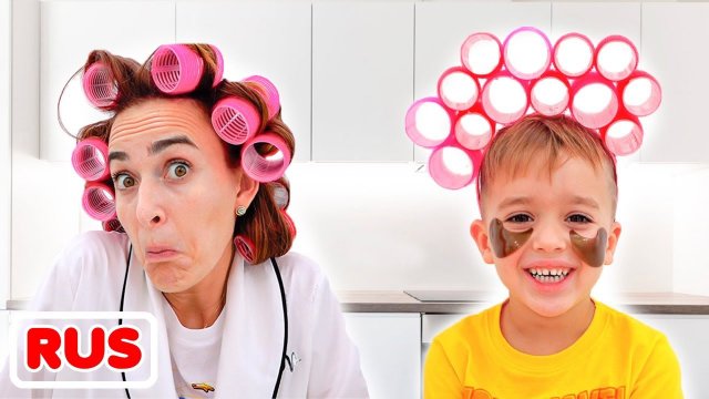 Влад и Ники. Ники КОПИРУЕТ МАМУ! Видео для детей.