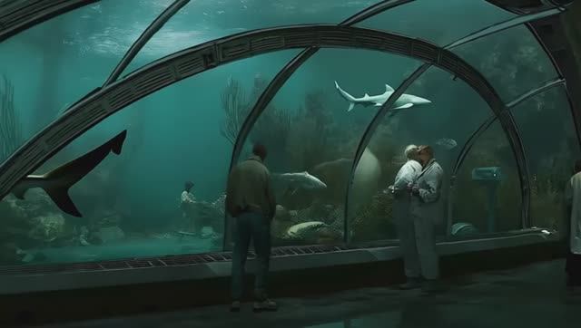 Ocean Habitats 3500： Dive Into AI-Generated Future Underwater Wonders
