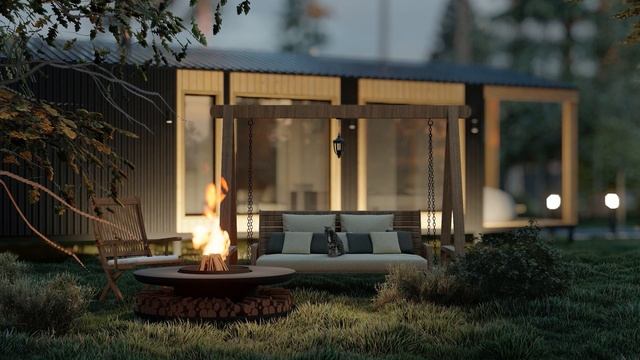 Модульная баня Барни