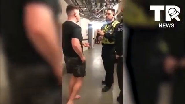 Pervert gropes little girls bum and disgusting police arrests the Dad