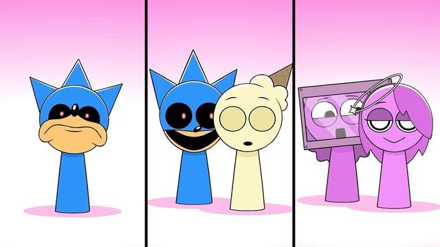 Спрунки -  Мира, фаза 4, Спрунки GF встречает BF! Спрунки ВСЕ фазы Incredibox