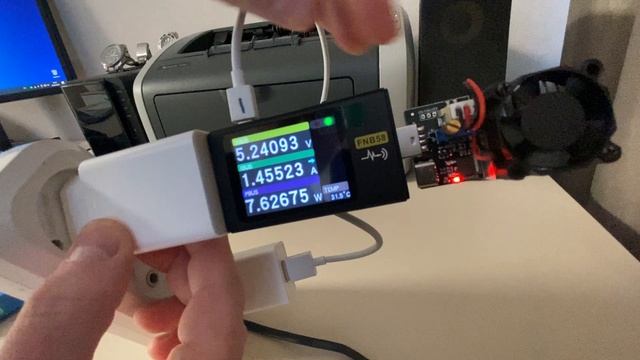Правильная проверка сопротивления usb кабеля при помощи Fnirsi FNB58