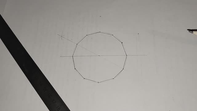 Как построить правильный двенадцатиугольник . Как разделить окружность на 12 равных частей циркулем