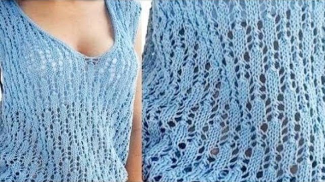 АЖУРНЫЙ УЗОР спицами. Мастер класс. Вязание спицами узоры