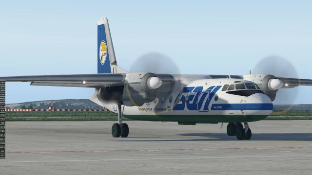 Ан-24 X-PLANE 11 Запуск