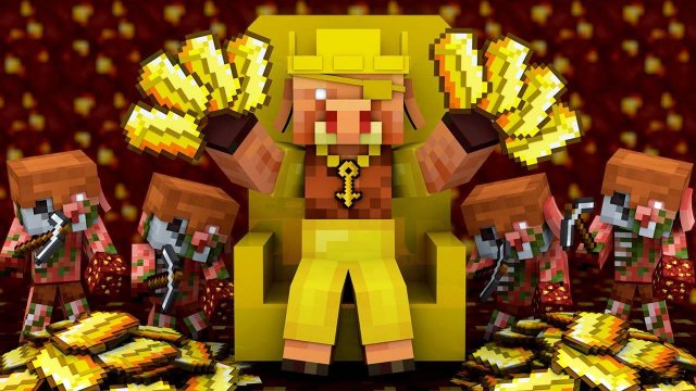 Zombie Piglin Army vs Overworld Pigs (Minecraft Movie Animation Ft. Minecraft Spring Drop)