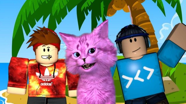 КАК С ДРУЗЬЯМИ ВЕСЕЛИМСЯ НА НЕОБИТАЕМОМ ОСТРОВЕ РОБЛОКС ✔ The Island roblox 🐶 КОТЕНКА АБИ мульт #41