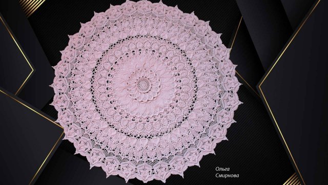 Салфетка "Бегония". Часть 21