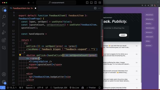 108. Prevent event bubbling in the DOM