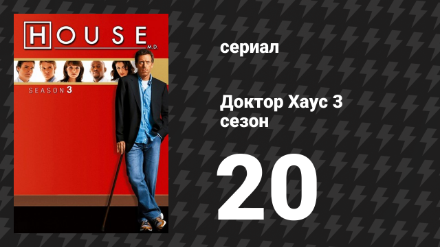 Доктор Хаус 3 сезон 20 серия «Воспитание щенков» (сериал, 2006)
