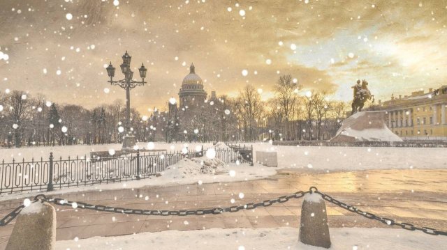 Снегопад пригласи в свой полет. Стихи Ольги Бурлака Муз. и исп. Олег Горелик Видео Елены Рыжаковой