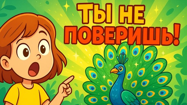 ПАВЛИН - САМАЯ КРАСИВАЯ ПТИЦА| УДИВИТЕЛЬНЫЕ ФАКТЫ ДЛЯ ДЕТЕЙ! ДЕТСКАЯ ИСТОРИЯ| МУЛЬТИК | СКАЗКА